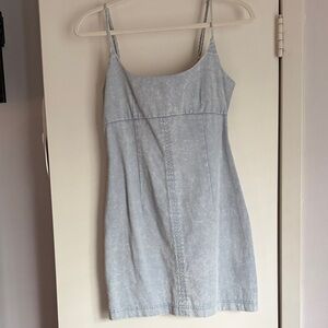 Altar'd State Faded Blue Denim Slip Dress